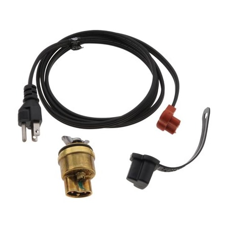 Zerostart Engine Heater - 400W 120V, 35Mm Plug, Brass Adapter Hyundai, Isuzu, Toyota 3100098